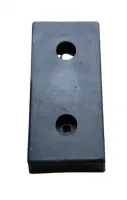Gumový doraz na rampu - délka 50 cm, šířka 25 cm, tloušťka 14 cm