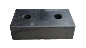 Gumový doraz na rampu - délka 50 cm, šířka 25 cm, tloušťka 14 cm