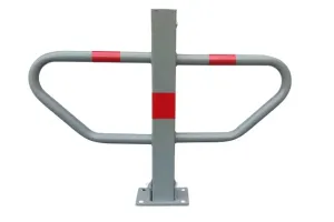 Stříbrná ocelová sklopná zábrana - šířka 78 cm, výška 60 cm