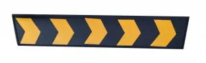 Černo-žlutá gumová reflexní ochrana zdí, stěn - délka 100 cm, šířka 20 cm, tloušťka 1 cm Černo-žlutá gumová reflexní ochrana zdí, stěn - délka 100 cm, šířka 20 cm, tloušťka 1 cm