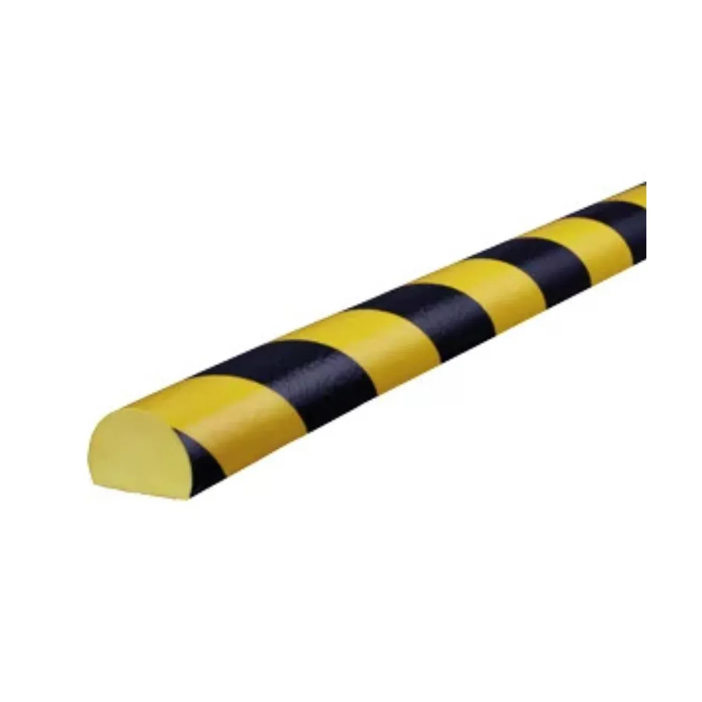 Černo-žlutá pěnová ochrana zdí, stěn - délka 100 cm, šířka 4 cm, tloušťka 3 cm