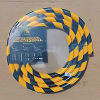 Černo-žlutá pěnová ochrana zdí, stěn - délka 100 cm, šířka 4 cm, tloušťka 3 cm