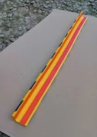 Černo-žlutá pěnová ochrana rohů zdí, stěn (L-profil) - délka 100 cm, šířka 6 x 6 cm, tloušťka 1,2 cm