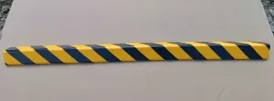 Černo-žlutá pěnová ochrana rohů zdí, stěn (L-profil) - délka 100 cm, šířka 6 x 6 cm, tloušťka 1,2 cm