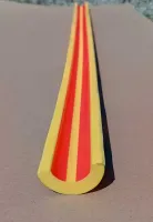 Černo-žlutá pěnová ochrana sloupů - průměr 5 cm, délka 100 cm, tloušťka 1 cm