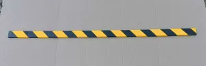 Černo-žlutá pěnová ochrana zdí, stěn - délka 100 cm, šířka 4 cm, tloušťka 1,1 cm