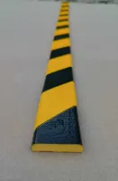 Černo-žlutá pěnová ochrana zdí, stěn - délka 100 cm, šířka 4 cm, tloušťka 1,1 cm