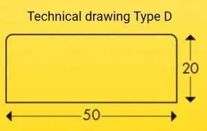 Černo-žlutá pěnová ochrana zdí, stěn - délka 100 cm, šířka 5 cm, tloušťka 2 cm