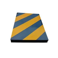 Černo-žlutá pěnová ochrana zdí, stěn - délka 30 cm, šířka 20 cm, tloušťka 2,5 cm