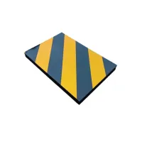 Černo-žlutá pěnová ochrana zdí, stěn - délka 30 cm, šířka 20 cm, tloušťka 2,5 cm