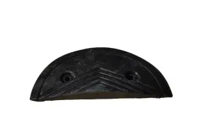 Černý plastový koncový zpomalovací práh - délka 33 cm, šířka 17 cm, výška 4 cm