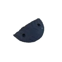 Černý plastový koncový zpomalovací práh SB50 - délka 38 cm, šířka 20 cm, výška 5 cm