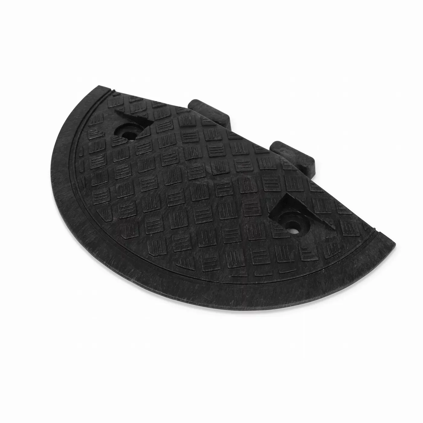 Černý plastový koncový zpomalovací práh SB80 - délka 36 cm, šířka 20 cm, výška 4 cm