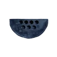 Černý plastový koncový zpomalovací práh SB90 - délka 33 cm, šířka 17 cm, výška 4 cm