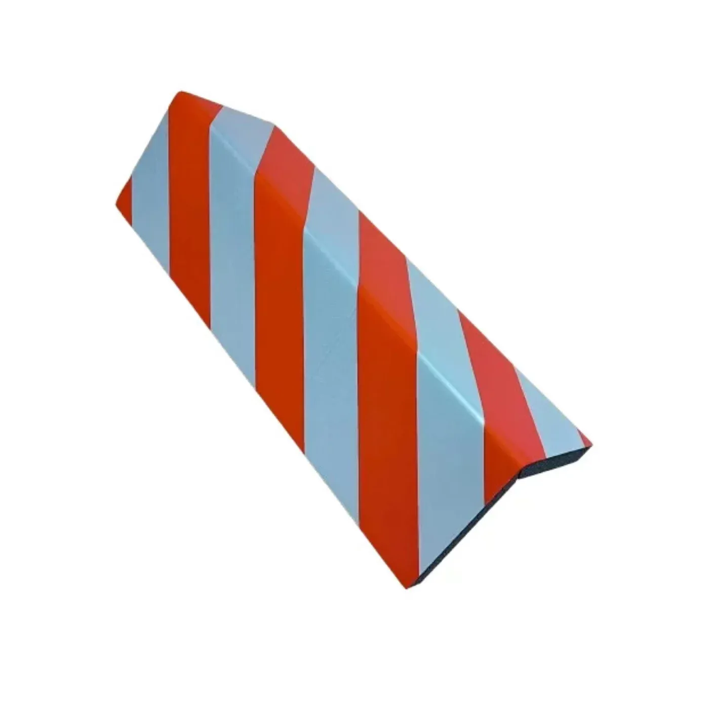 Červeno-bílá pěnová ochrana rohů zdí, stěn - délka 44 cm, šířka 12,5 x 12,5 cm, tloušťka 2 cm