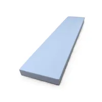 Červeno-bílá pěnová ochrana zdí, stěn - délka 50 cm, šířka 10 cm, tloušťka 2 cm