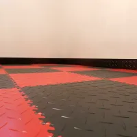 Černá plastová (PVC) zátěžová dlažba Fortelock Industry ECO Premium (diamant) - délka 51 cm, šířka 51 cm, výška 0,7 cm