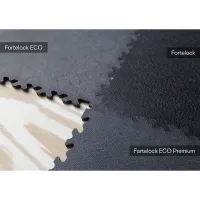 Černá plastová (PVC) zátěžová dlažba Fortelock Industry ECO Premium (penízky) - délka 51 cm, šířka 51 cm, výška 0,7 cm