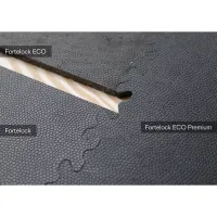 Černá plastová (PVC) zátěžová dlažba Fortelock Industry ECO Premium (diamant) - délka 51 cm, šířka 51 cm, výška 0,7 cm