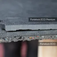 Grafitová plastová (PVC) zátěžová dlažba Fortelock Industry ECO Premium (kůže) - délka 51 cm, šířka 51 cm, výška 0,7 cm