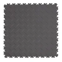 Grafitová plastová (PVC) zátěžová dlažba Fortelock Industry ECO Premium (diamant) - délka 51 cm, šířka 51 cm, výška 0,7 cm