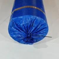 Modrý gymnastický koberec s lamelami FLOMA Slits - délka 12 m, šířka 200 cm, výška 4,5 cm