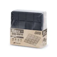 Černá plastová terasová zahradní dlažba - délka 40 cm, šířka 40 cm, výška 2 cm