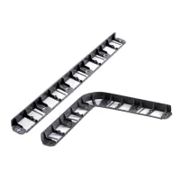 Černý plastový zahradní obrubník - délka 800 cm, šířka 8,4 cm, výška 5,7 cm