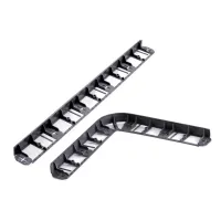 Černý plastový zahradní obrubník GC25 - délka 800 cm, šířka 8,4 cm, výška 4,5 cm