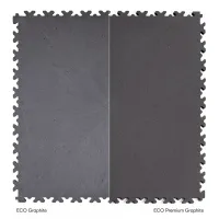 Grafitový plastový (PVC) nájezd Fortelock Industry ECO Premium (diamant) - délka 51 cm, šířka 14 cm, výška 0,7 cm