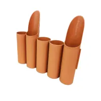 Hnědý plastový zahradní obrubník GC35 - délka 235 cm, výška 25 cm