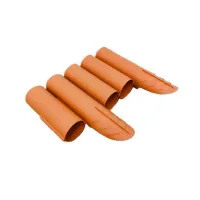 Hnědý plastový zahradní obrubník GC35 - délka 235 cm, výška 25 cm