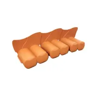 Hnědý plastový zahradní obrubník GC38 - délka 302 cm, výška 10 cm