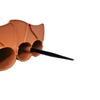 Hnědý plastový zahradní obrubník GC38 - délka 302 cm, výška 10 cm