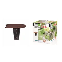 Hnědý plastový zahradní obrubník GC45 - délka 382,7 cm, výška 11,5 cm