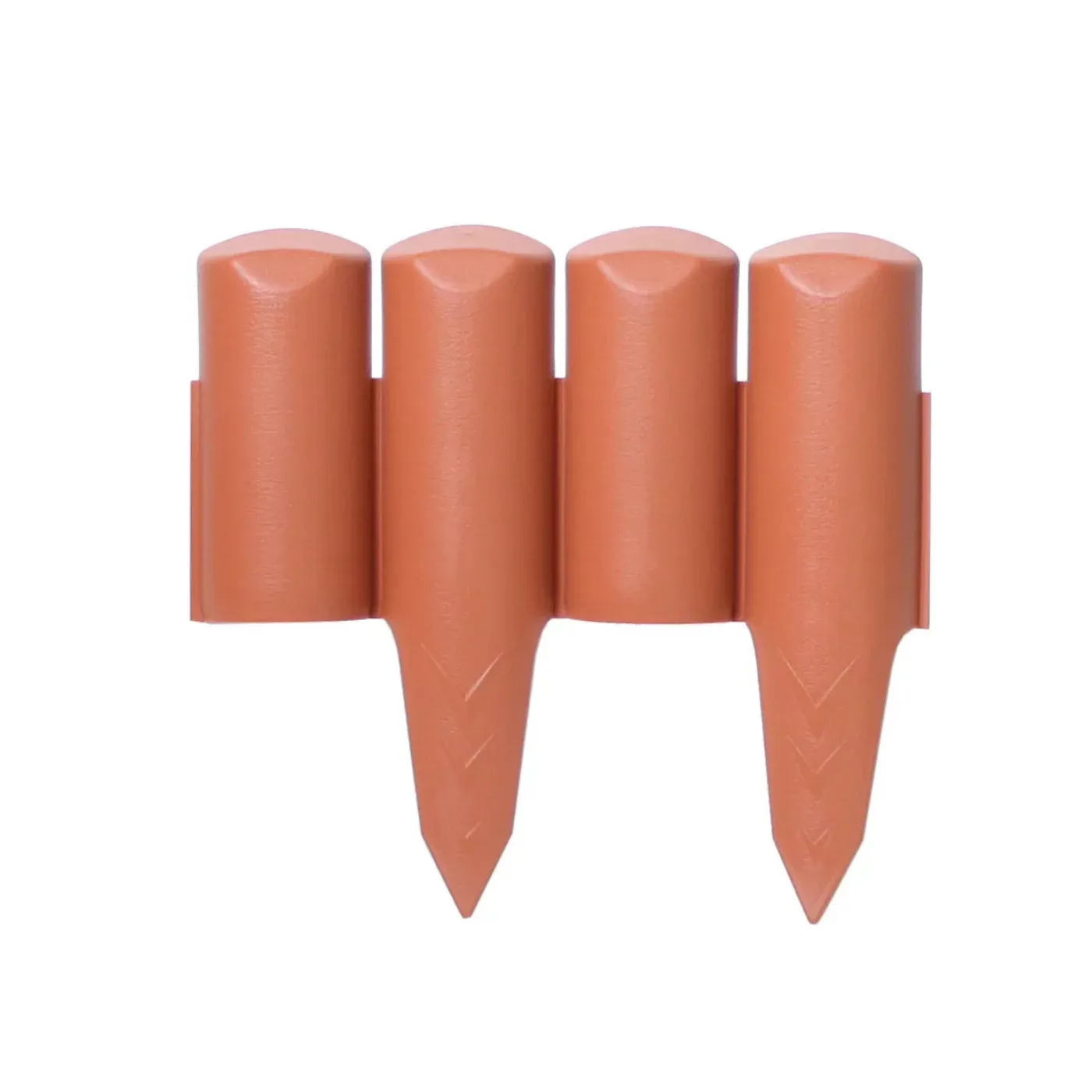 Hnědý plastový zahradní obrubník GC50 - délka 250 cm, výška 22,8 cm