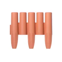 Hnědý plastový zahradní obrubník GC55 - délka 270 cm, výška 24 cm