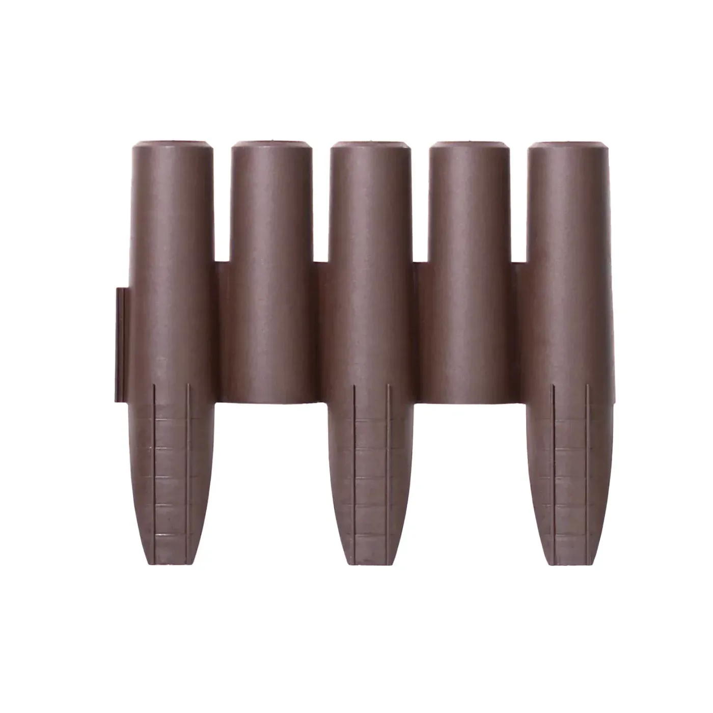 Hnědý plastový zahradní obrubník GC55 - délka 270 cm, výška 24 cm