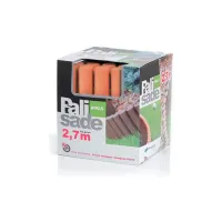 Hnědý plastový zahradní obrubník GC55 - délka 270 cm, výška 24 cm