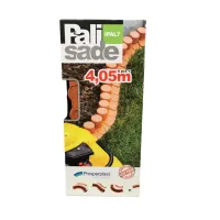 Hnědý plastový zahradní obrubník GC70 - délka 405 cm, výška 6 cm