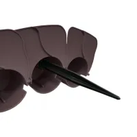 Hnědý plastový zahradní obrubník GC70 - délka 405 cm, výška 6 cm