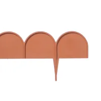 Hnědý plastový zahradní obrubník GC75 - délka 10 m, výška 9 cm