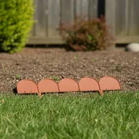 Hnědý plastový zahradní obrubník GC75 - délka 10 m, výška 9 cm