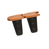 Hnědý plastový zahradní obrubník GC80 - délka 383,4 cm, výška 11,5 cm