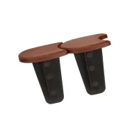 Hnědý plastový zahradní obrubník GC80 - délka 383,4 cm, výška 11,5 cm