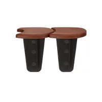 Hnědý plastový zahradní obrubník GC80 - délka 383,4 cm, výška 11,5 cm