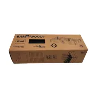 Hnědý plastový vyvýšený stohovatelný záhon GH68 - délka 149,2 cm, šířka 75,6 cm, výška 25 cm