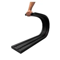 Černá gumová extra odolná ochrana zdí, stěn - délka 100 cm, šířka 20 cm, tloušťka 3 cm