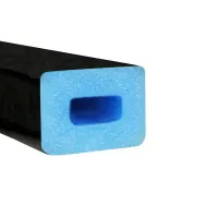 Černá pěnová výstražná ochrana zdí, stěn PI-2 - délka 100 cm, šířka 4,3 cm, výška 3 cm