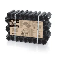 Černá plastová zatravňovací dlažba - délka 60 cm, šířka 40 cm, výška 3,3 cm